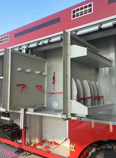 Customized Fire Vehicle Truck Rotating Storage Rack