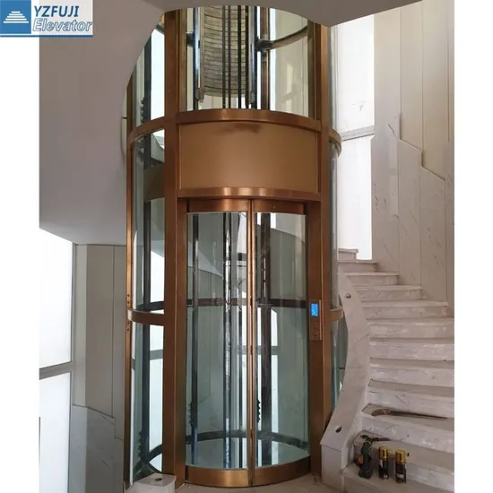 Luxury Customized Pneumatic Circular Panoramic Villa Elevator 450kg Home Lift Good Price