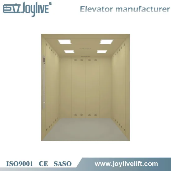 High Speed Vvvf 1.5m/S 1 Ton Goods Transportation Freight Elevator for Factory Warehouse