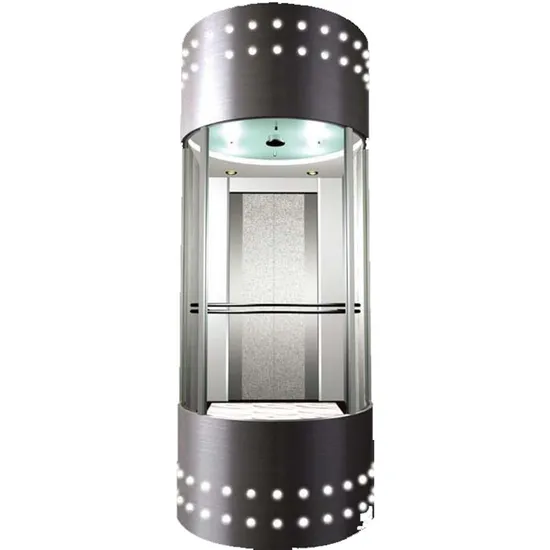 6 Persons with 0.4m/S Black Small Round Lift