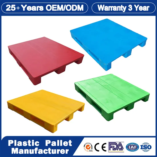 6 Legs Smooth/Grid Face Moisture-Proof One Way Disposable Mini Plastic Pallet Flat Top Pallet 1200X1000mm/1200X1100mm/1200X1200m/1280X830mm/1260X840mm/1300X1000