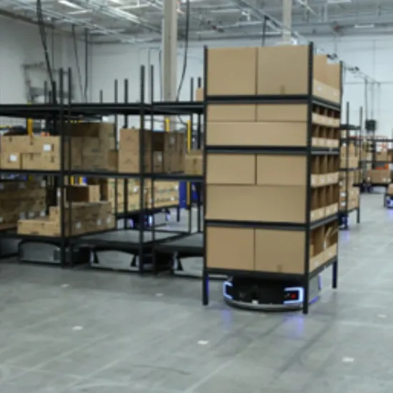 Custom Designed Agv Supermarket Store Mall Warehouse Metal Storage Moving Rolling Galvanized Shelf for Display