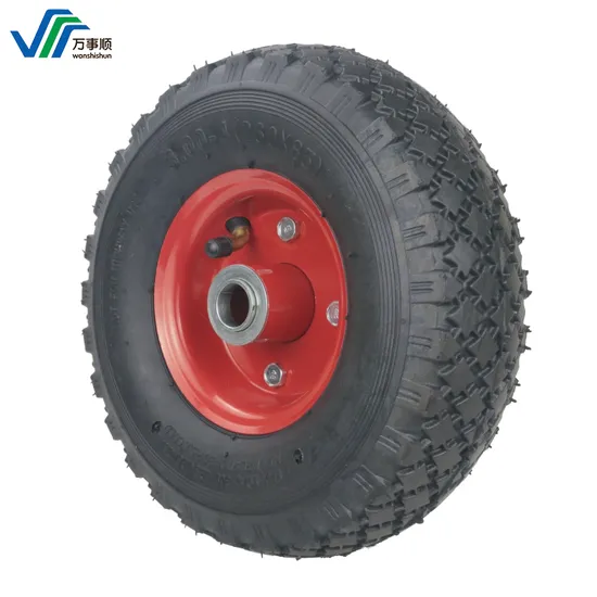 Professional Wholesale Custom 4.00-8 PU Foam Wheel PU Tire Solid Rubber Pneumatic Wheel Trolley Wheel for Garden Wheelbarrow Toolcarts Lawn Mower