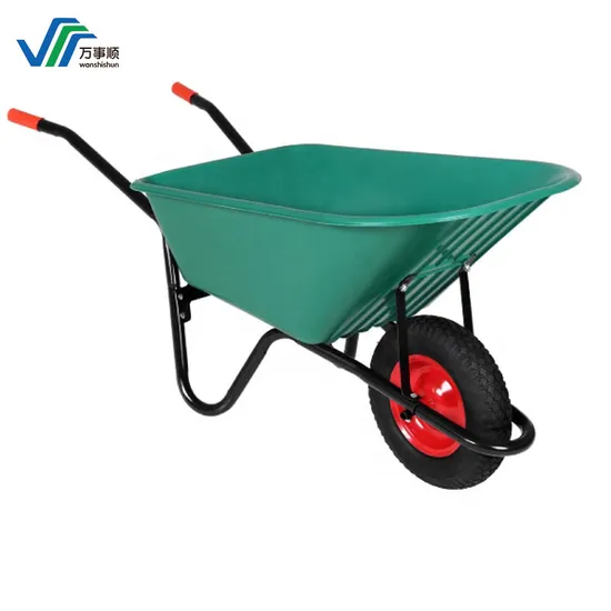 Hot Sale Industrial Garden Building Concrete Heavy Duty Wheel Barrow, Trolley Transport Cart Heavy Duty Steel Construction Wheelbarrow