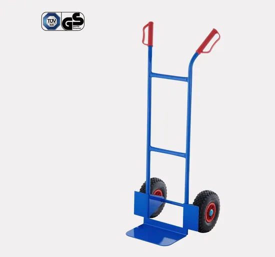 200kg Capacity Steel Hand Trolley with Pneumatic Tires Heavy-Duty Performance