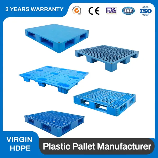 China 1200 X 800 Heavy Duty Open Deck Steel Reinforced Warehouse Storage Durable Industrial Euro Four Way Plastic Pallets