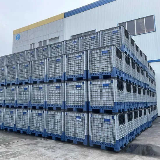 1200X1000X1200mm Foldable Pallet Box for Storage HDPE Plastic Pallet Box with Lid