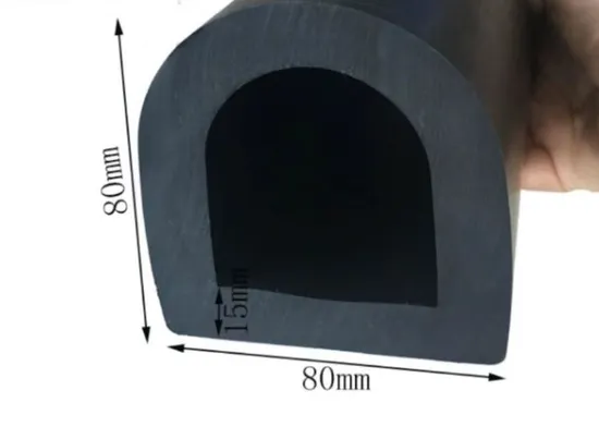 EPDM Rubber String Protection Hollow D-Type Yacht Rubber Sealing Strip Ship Collision Strip Waterproof and Aging Resistance