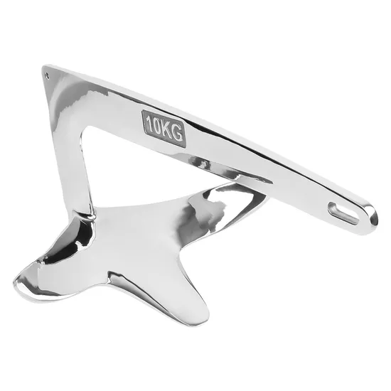 Marine Hardware 1-80kg 316 Stainless Steel Bruce Boat Anchor Mirror Polished Manufacturers