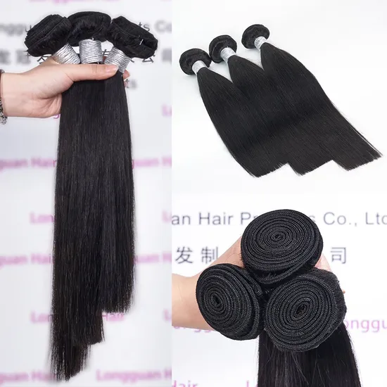 Cheap Wholesale 24" Hair Extensions Braiding 12A 100% Raw Brazilian Virgin Remy Human Hair Weave Natural Bone Straight Hair Weft Bundle