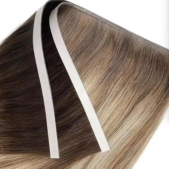 Youzi Hot Summer Sale Tape in Hair Extensions Genius Weft Human Hair Vietnam Best Hair Full Shiny Smoot Home Time