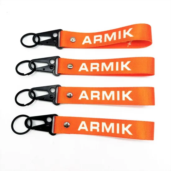 Customized High-Quality Nylon Material Heat Transfer Printing Silk Screen Keychain
