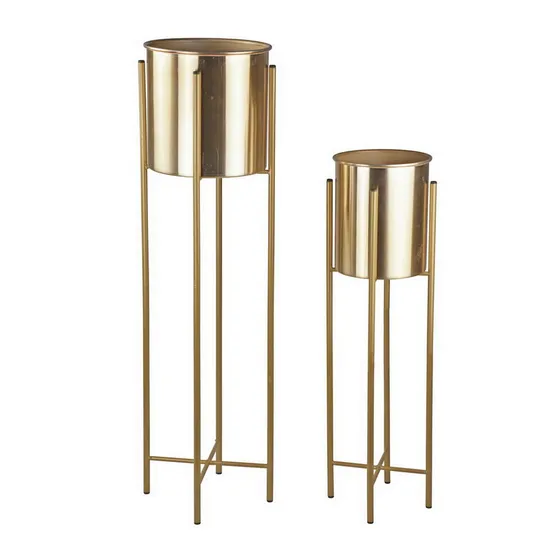 Home Decoration Metal Flower Pot Artificial Plant Pot