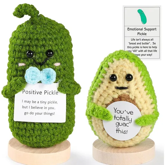 Inspirational Handmade Crochet Gifts Emotional Stress Relief Support Encouragement Cheer Cute Positive Elephant Gifts