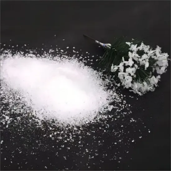 Christmas Ornament Artificial Plastic Snowflake Soft Dry Magic Snow Flock Powder