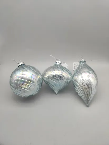 Economy Xmas LED Motif Artificial Crystal Foam Plastic Christmas Pattern Tree Ornament Glass Ball for Party Decoration Christmas Tree Decoration
