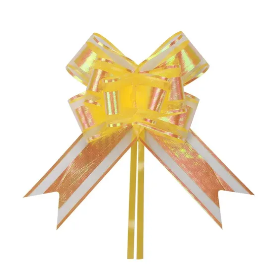 Valentine′s Day Gift Decoration Chiffon Latte Flowers Packaging Baked Wedding Birthday Party Latte Butterfly Bow