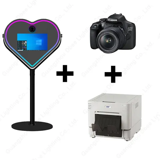 Heart Photo Booth Magic Mirror Touch Screen Selfie Machine Camera Party Wedding