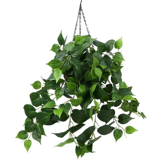 Hotsale Artificial Home Outdoor Decoration Hang-Decoration Hanging Basket Faux Philo Green Plants
