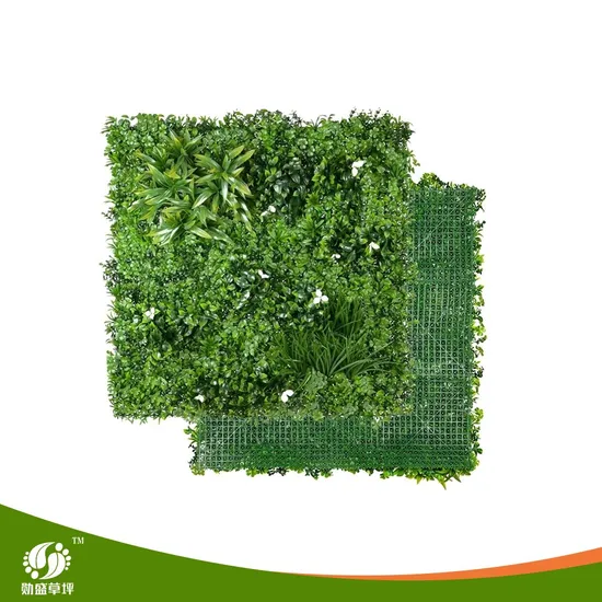 Xunsheng 250 X 250 mm Specification Wall Panel Plant Artificial Arbitrary Trimming Features Vertical Artificial Plants Wall 60 Cm