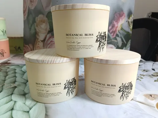 Ome Decoration Decorative Christmas Aromatherapy Wholesale Private Label China Manufacturer Scented Customized Black Glass Jar Gift Set Soy Wax Candle for Men