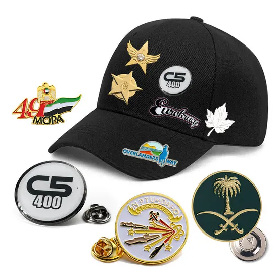 Design Custom Wholesale Enterprise School Police Navy, Army and Air Force Collar Metal Medallion Badge Coin Cap Badge, Badge and Shoulder Badge