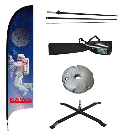 12f Cheap Price Custom Polyester Knitted Fabric Advertising Feather Flying Swooper Flutter Banner Flag Against Heavy Wind with Full Fiberglass Pole