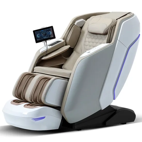 Jingtop Distributor 4D Retractable Manipulator Full Body Zero Gravity Wireless Charge Health Detection System ABS Shell Massage Chair for Calf Rub Massager