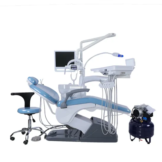 Hochey Medical Best Portable Dental Chair Unit Used Dental Chair for Dental Clinic Hospital Aspirators Water Sprayers Light Curing Devices