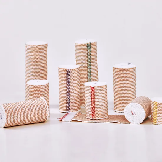 CE Approved Premium Elastic Cotton Latex Free Compression Bandage with Touch Closure