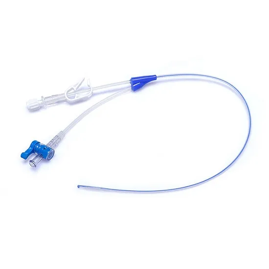 5fr/7fr Medical 100% Silicone Hsg Catheter Hysterosalpingography Catheter