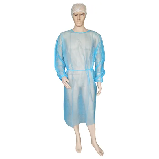 CE Isolation Food Disposable Medical Hospital Non Woven Nonwoven Surgical PP TNT Custom Operation Exam Examination Visitor Visiting Gown From Direct Factory