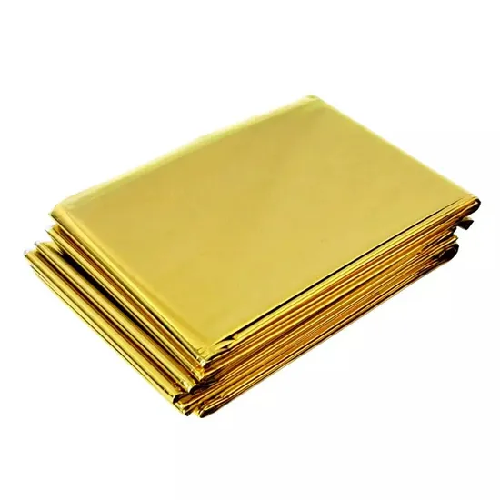 Emergency Blanket Outdoor Survive First Aid Rescue Kit Windproof Waterproof Foil Thermal Blanket Camping Blanket S/M/L