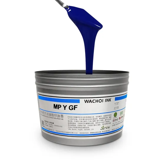 Cyan, Fast Curing and High Efficiency Soy Ink, Sheet-Fed, Offset Printing Ink