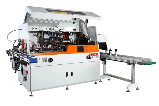 Automatic Full Servo Single Color Screen Printing Machine for Buckets/Bottles/Tubes