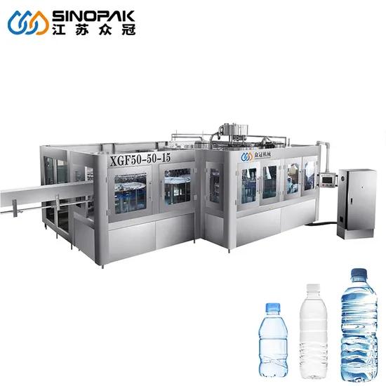 Sinopak Automatic a to Z Complete Mineral Pure Drinking Water Production Line Beverage Drinks Mineral Spring Water Filling Filler Bottling Machine Plant