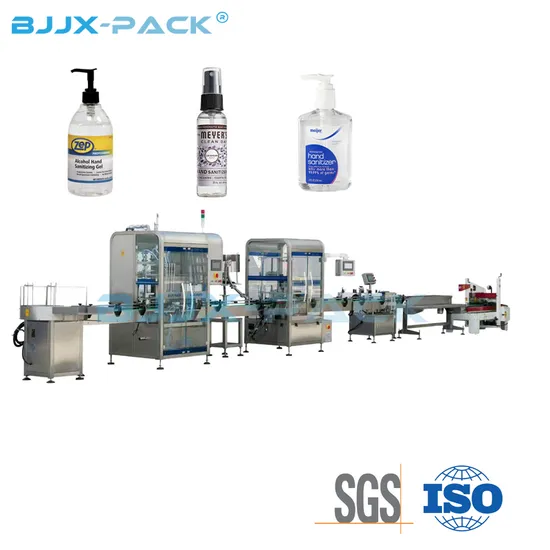 Automatic Dairy Bottle/Bottling Paste Liquid Soap Filling and Capping Labeling Sealing Straight Line Packing Machine for Shampoo/Oil/Cosmetic/Cream Filler