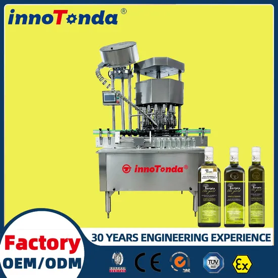 Automatic Single Head Ropp Aluminium Cover Liquor Glass Wine Bottles Pilfer Proof Caps Screw Locking Capping Machines