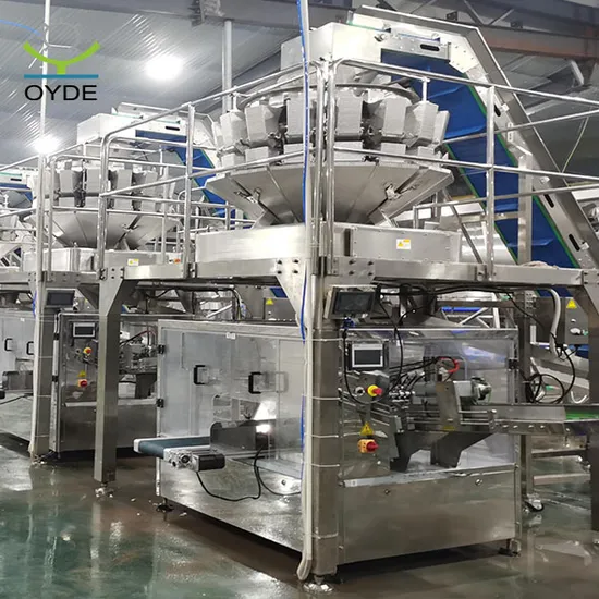 Oyde Automatic Intelligent Custom16 Heads 20 Heads Computer Weight Batching Multihead Weigher Packing Multi-Head Feeding Combination Weighing Packing Machine