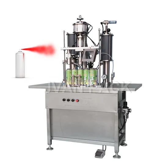 Qgb-900c Semi Automatic Car Painting Repair Spray Paint Color Paint Spray Aerosol Bottle Filling Machine and Sealing Crimping Machine