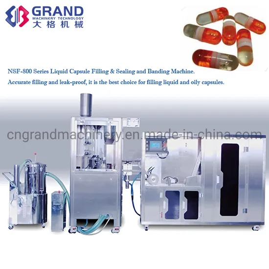 Auto Fill Liquid and Pellet and Small Pill Capsule Filling and Sealing Machine