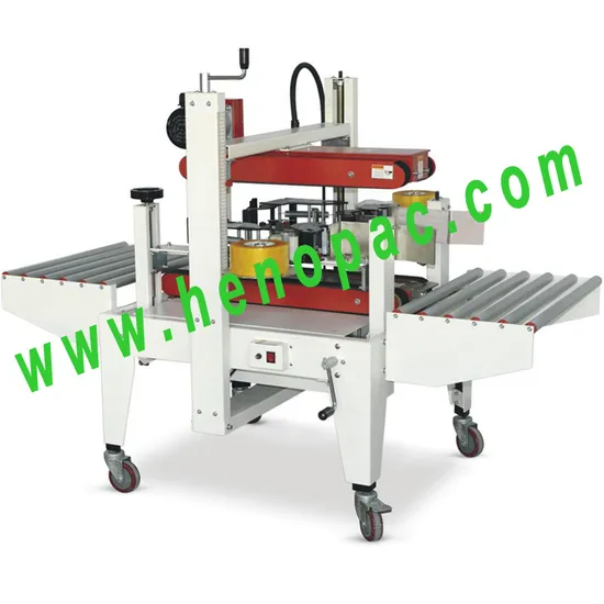 High Speed Adjustable Top & Bottom Belts Driven Case Sealer Box Carton Adhesive Taping Machine