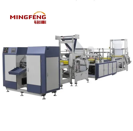 Automatic Ribbon Through Garbage Rolling Bag Making Machine Draw String Rolled Garbage Bag Making Machine Drawstring Trash Bag on Roll Making Machine Price