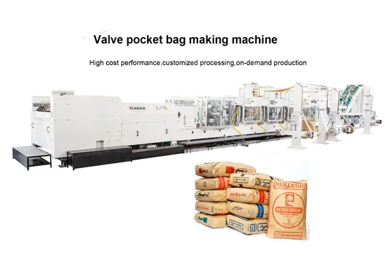 Cement and Dry Building Mixes Materails Paper Sack Paper Bag Manufacturing Machine