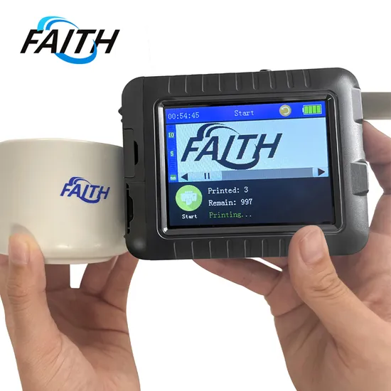 Faith Mini Printer Batch Code Portable Handheld Inkjet Printing Machine for Fast Dry Batch Coder Egg Date Expiry Number Date
