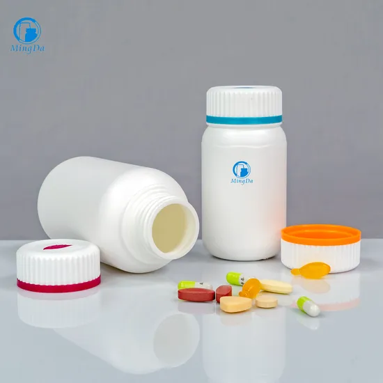 38mm Neck Finish Food Grade High Density Round Plastic Bottle with Matte Skin