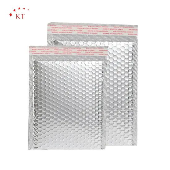 Matte Black Metallic Bubble Bags E-Commerce Mailing Bags Padded Envelope Bubble Mailer