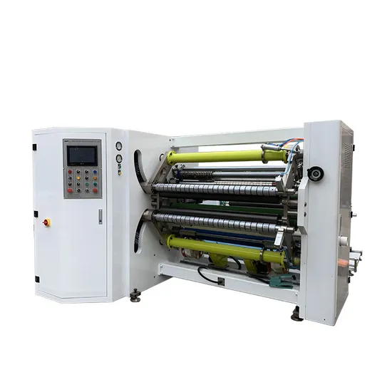 Vertical Shape High Speed Center Winding Type Non-Woven Fabric Tape Slitting Machine