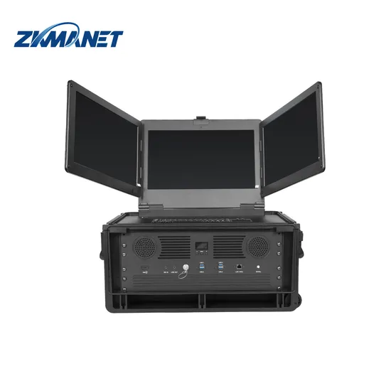 IP Mesh Network Triple Screen Video Command Computer Ground Control Station