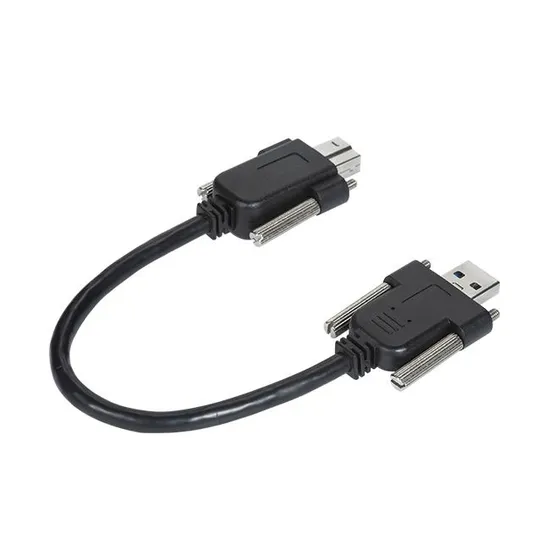 USB 3.0 Am to Bm Cable with Screw Lock